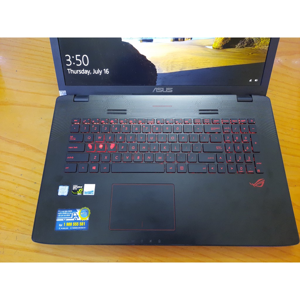 Laptop Asus GL752VW–T4163D Core i7 6700HQ /8G /SSD 128G +1TB /Màn 17 inh FHD | BigBuy360 - bigbuy360.vn