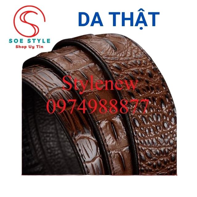 Thắt lưng nam đẹp cao cap da thật Nhập khẩu SOE Style Là dây nịt nam có khoá điều chỉnh linh hoạt