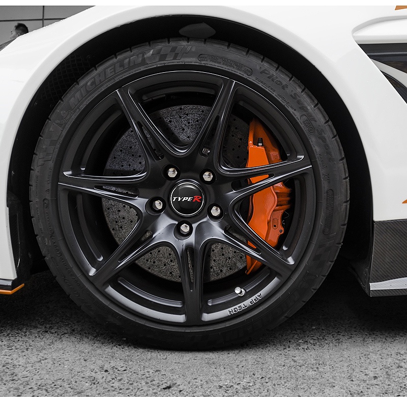 Set 4 Miếng Dán Kim Loại 56mm Trang Trí Trục Bánh Xe Hơi Honda Civic Accord Fit City Vezel CRV Odyssey Jazz Insight