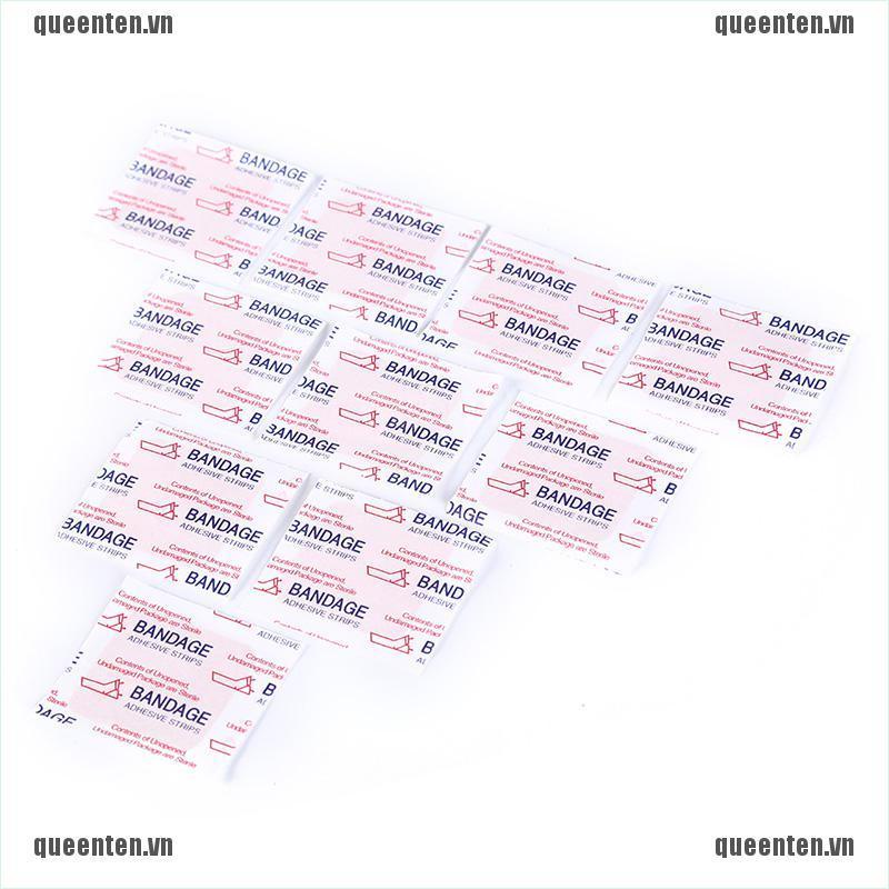 [Hàng mới về] 10 Băng keo cá nhân dẻo 3.8cmx3.8cm hỗ trợ cầm máu vô trùng
