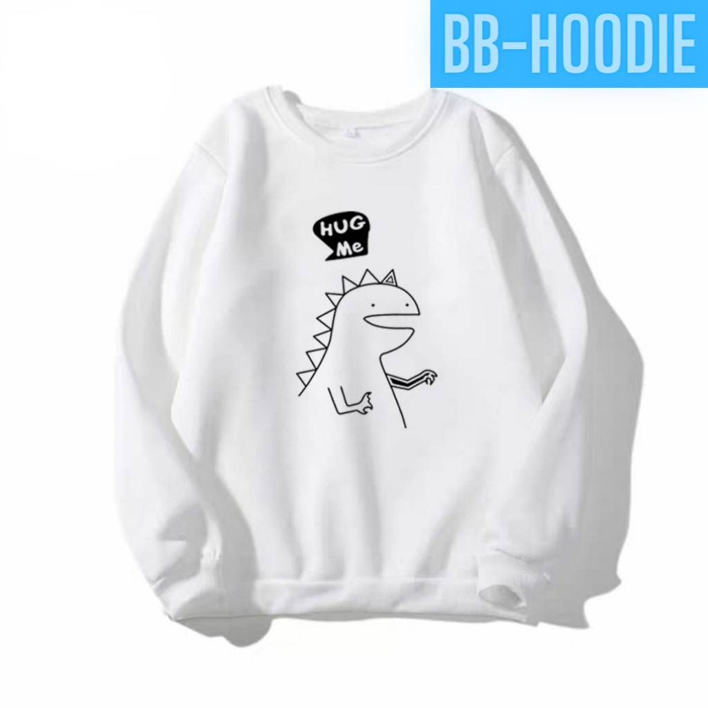 ÁO SWEATER NỈ UNISEX HUG ME FORM RỘNG NAM NỮ LOGO ÁO IN HÌNH RỒNG CON NHIỀU MÀU,ĐỦ SIZE, CỤC ĐẸP