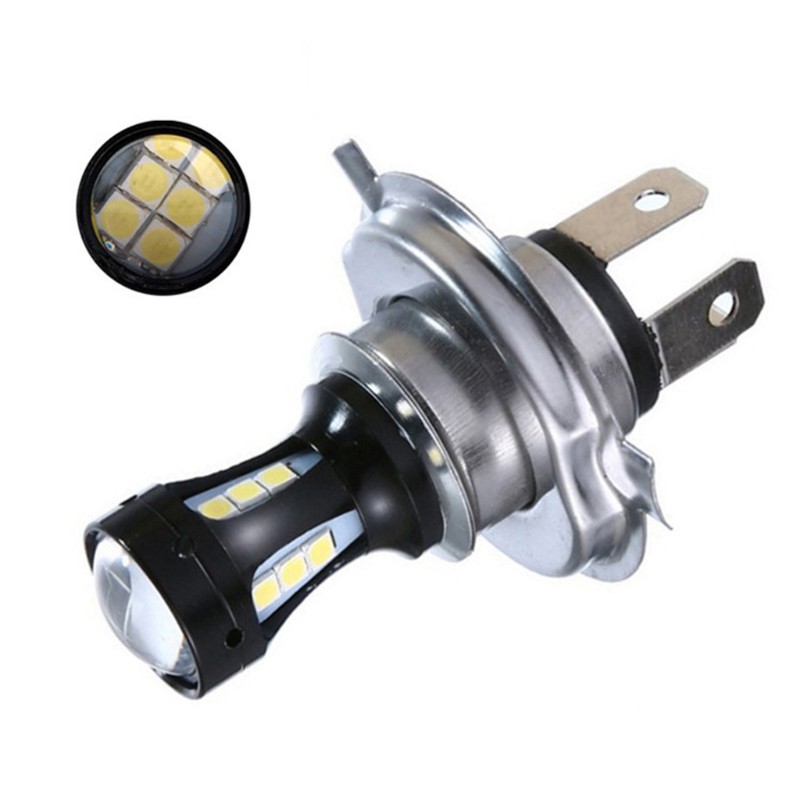 Đèn Pha Led mm H4 3030 18smd 950lm 6000k 18w 12-24v Cho Xe Ô Tô