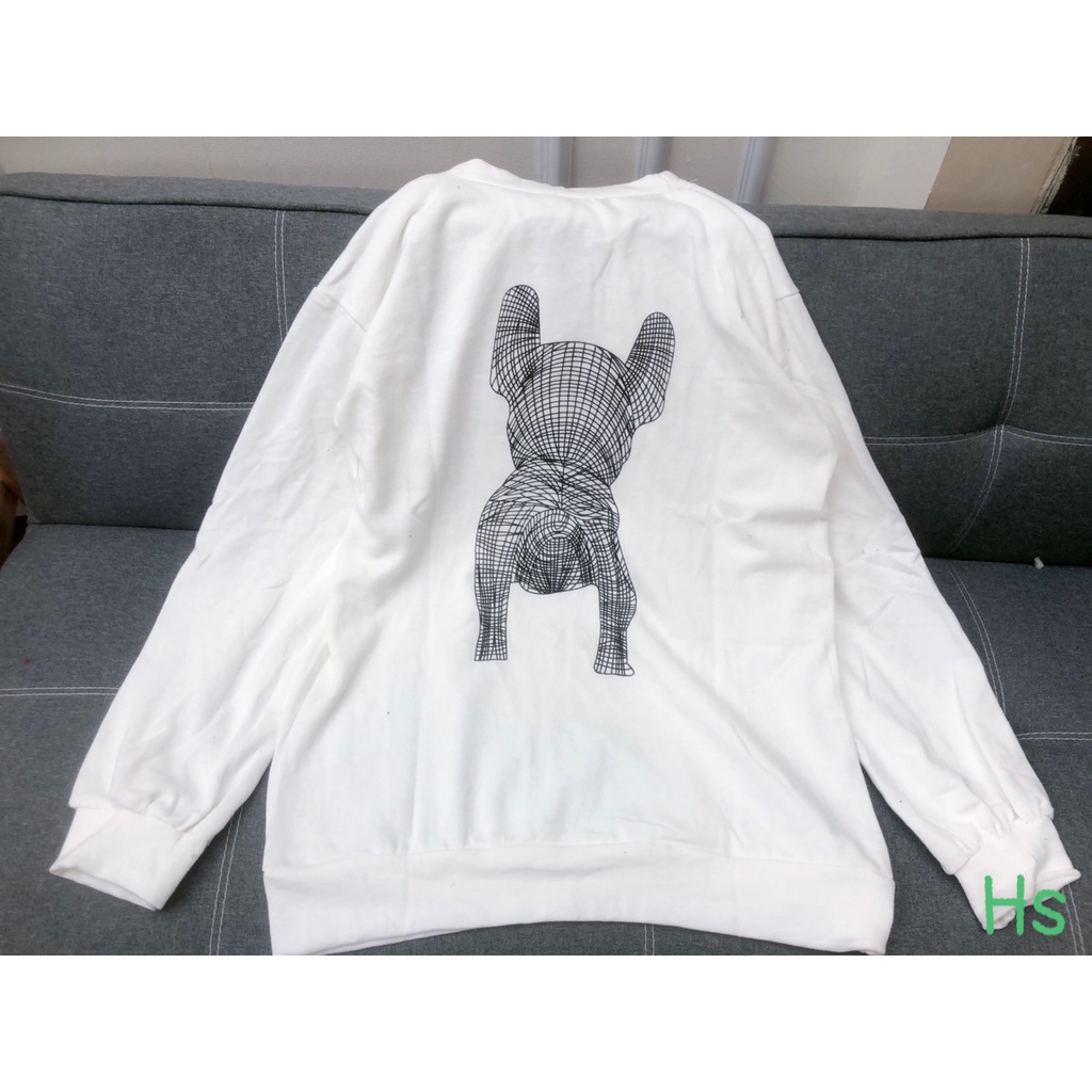 Áo Sweater nỉ viền chó life work - Áo nỉ nam nữ unisex phong cách Hàn Quốc - MIUMIU CLOTHINGS | BigBuy360 - bigbuy360.vn