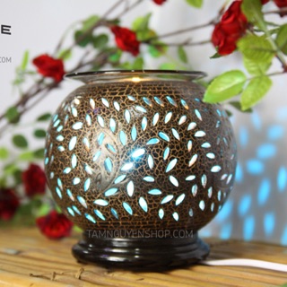 [LOẠI 1 - TẶNG BÓNG ĐÈN] Đèn xông tinh dầu gốm T0009