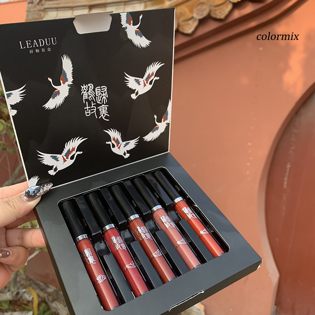 (Hàng Mới Về) Set 5 Son Môi Không Dính Dưỡng Ẩm Lâu Trôi Tiện Dụng | BigBuy360 - bigbuy360.vn