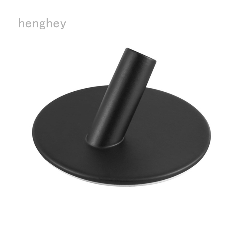 Giá đỡ dán tường bằng thép không gỉ màu đen tiện dụng cho nhà tắm/ nhà bếp