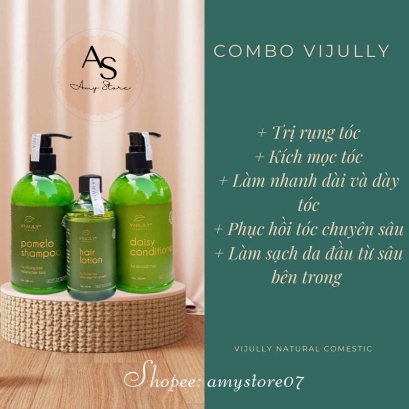 COMBO GỘI XỊT XẢ BƯỞI VIJULLY CAO CẤP