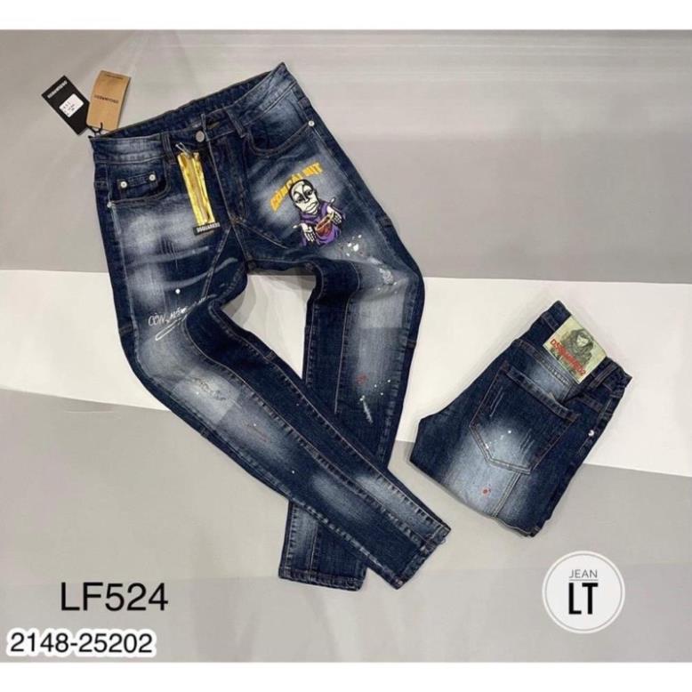 Quần côn nam khoá lệch còn cái nịt hai màu xanh đen cao cấp