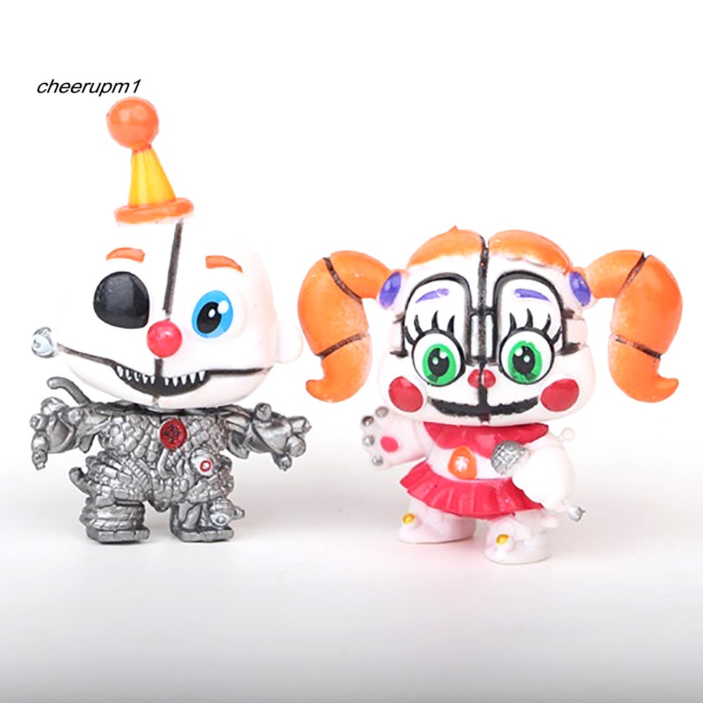 Set 8 mô hình đồ chơi nhân vật trong Five Nights At Freddy 's ngộ nghĩnh đáng yêu
