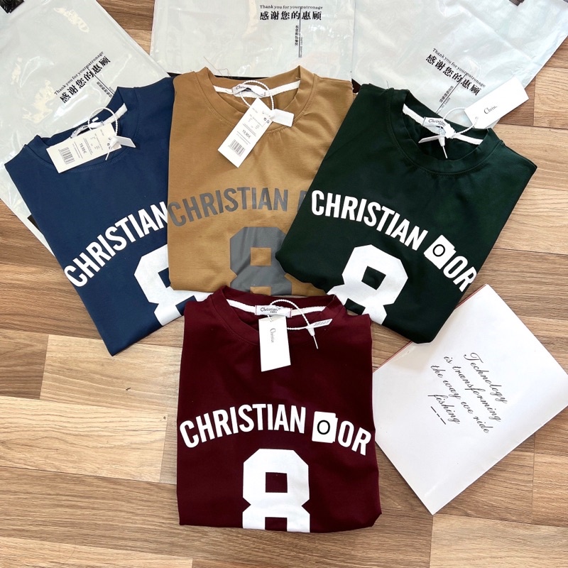Áo thun phông form to rộng lke auth christan d io r