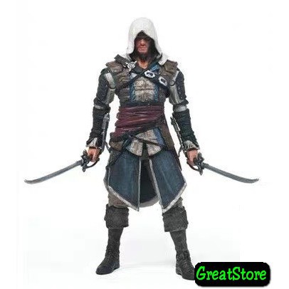 ( HÀNG SẴN ) MÔ HÌNH NHÂN VẬT Assassin's creed 4 HAYTHAM KENWAY, EDWARD KENWAY, CONNOR NECA CỬ ĐỘNG ĐƯỢC