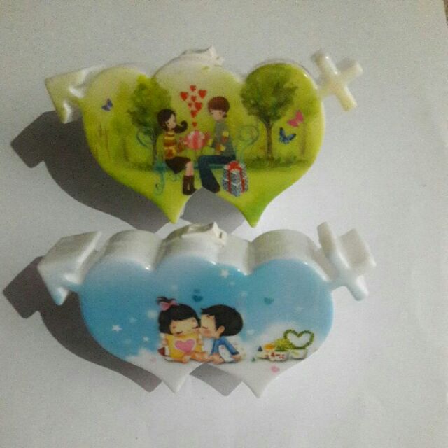 Đèn ngủ 2 trái tim lãng mạng đáng yêu
