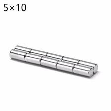 Nam châm trắng 5x10mm, loại nam châm viên đất hiếm lực hút mạnh