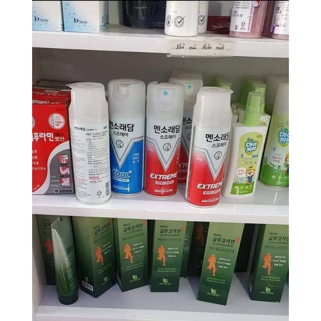 Dầu xịt nóng  Hàn Quốc dạng xịt giảm đau nhanh chóng chuẩn Hàn