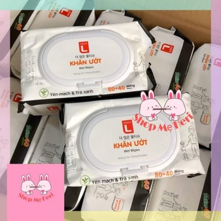 COMBO 2 BỊCH Khăn ướt Em bé Lotte 120 miếng