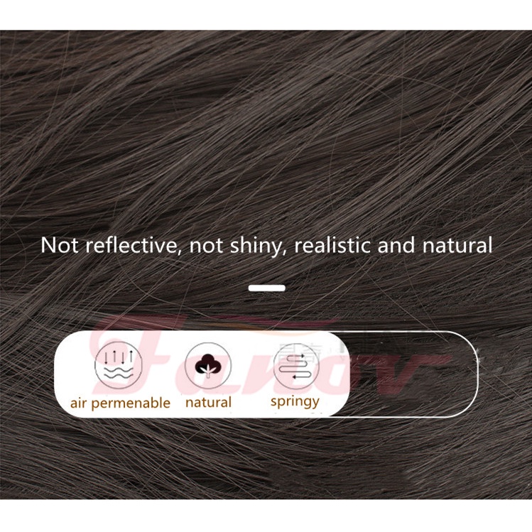 Tóc Đuôi Ngựa Giả Xoăn Dài Trung Bình Có Kẹp Tóc Đuôi Ngựa Cho Nữ Fanov-Wig