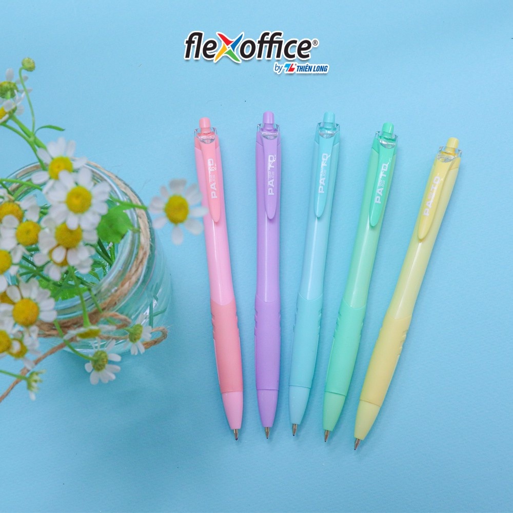 Bút gel B màu Pastel Thiên Long Flexoffice Pazto FO-GELB039/VN - Mực xanh