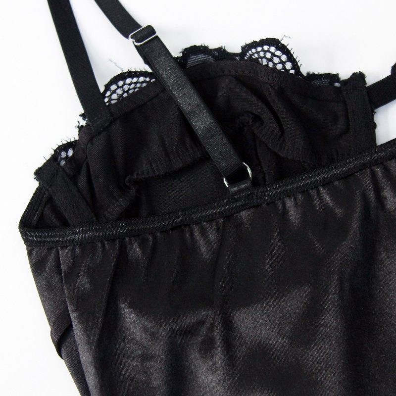 Áo Croptop Hai Dây Phối Ren Hở Lưng Gợi Cảm Cho Nữ