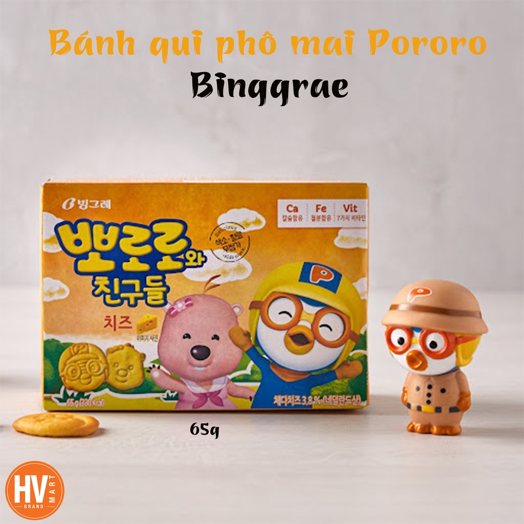 Bánh Pororo Phô Mai Binggrae 65g