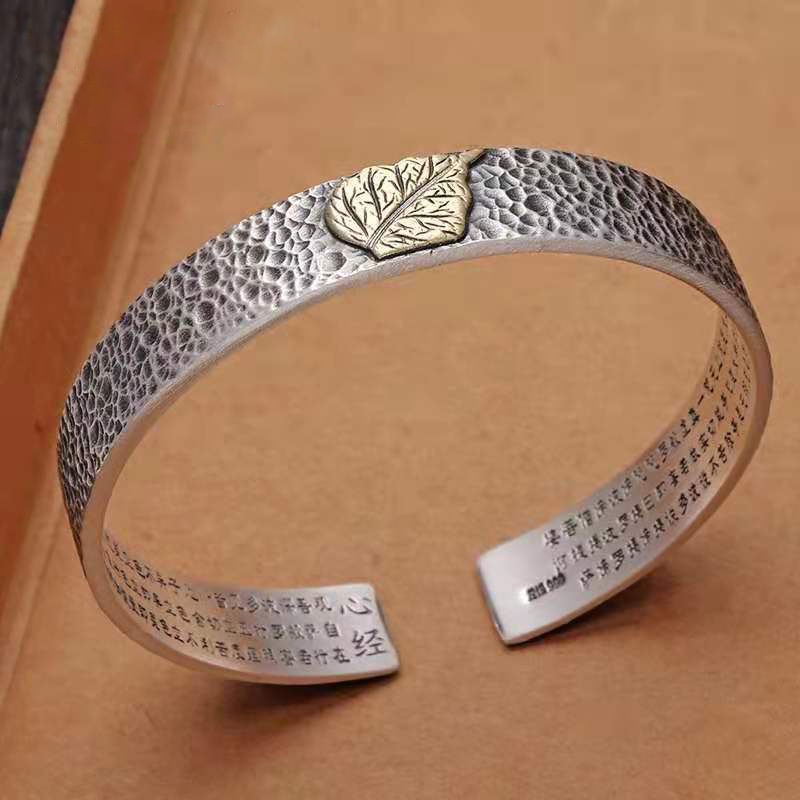 ●●Vòng Đeo Tay Bằng Bạc 999 Phong Cách Cổ Điển Thời Trang Độc Đáo