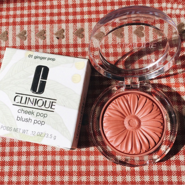 Phấn má hồng Clinique Cheek Pop màu 01 Ginger Pop cam đào