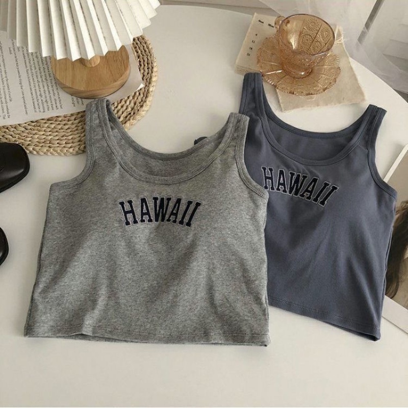 Áo Không Tay Dáng Ngắn Thời Trang Cho Nữ