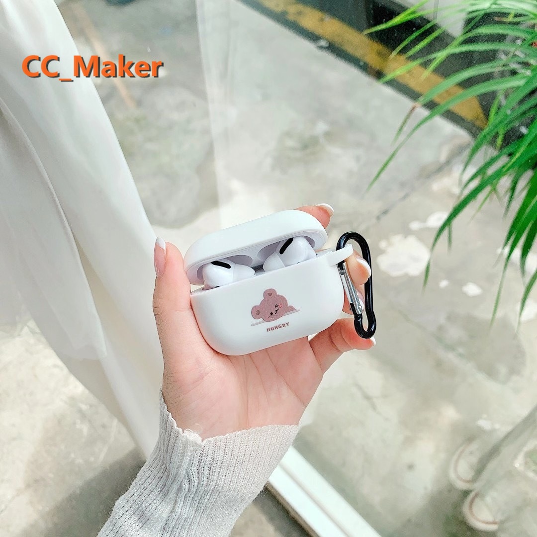 Vỏ bảo vệ hộp sạc tai nghe họa tiết gấu con dễ thương cho Airpods | BigBuy360 - bigbuy360.vn