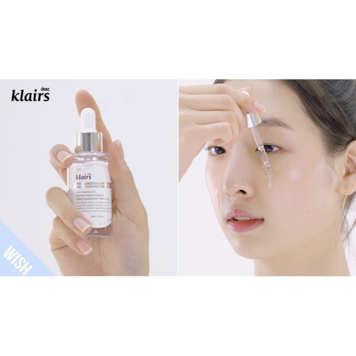 ( Có sẵn ) Tinh chất sáng da Klairs Freshly Juiced Vitamin Drop Serum
