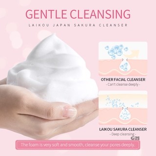 (Hàng Mới Về) Sữa Rửa Mặt Kiểm Soát Dầu Làm Sáng Da Laikou 50g