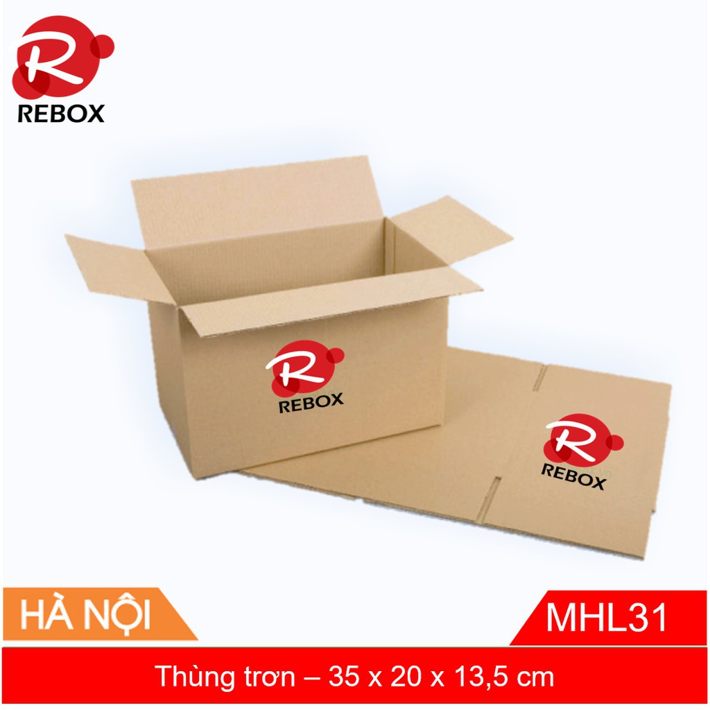 Hộp 35x25x13,5 cm - Combo 20 thùng carton đóng hàng siêu dày