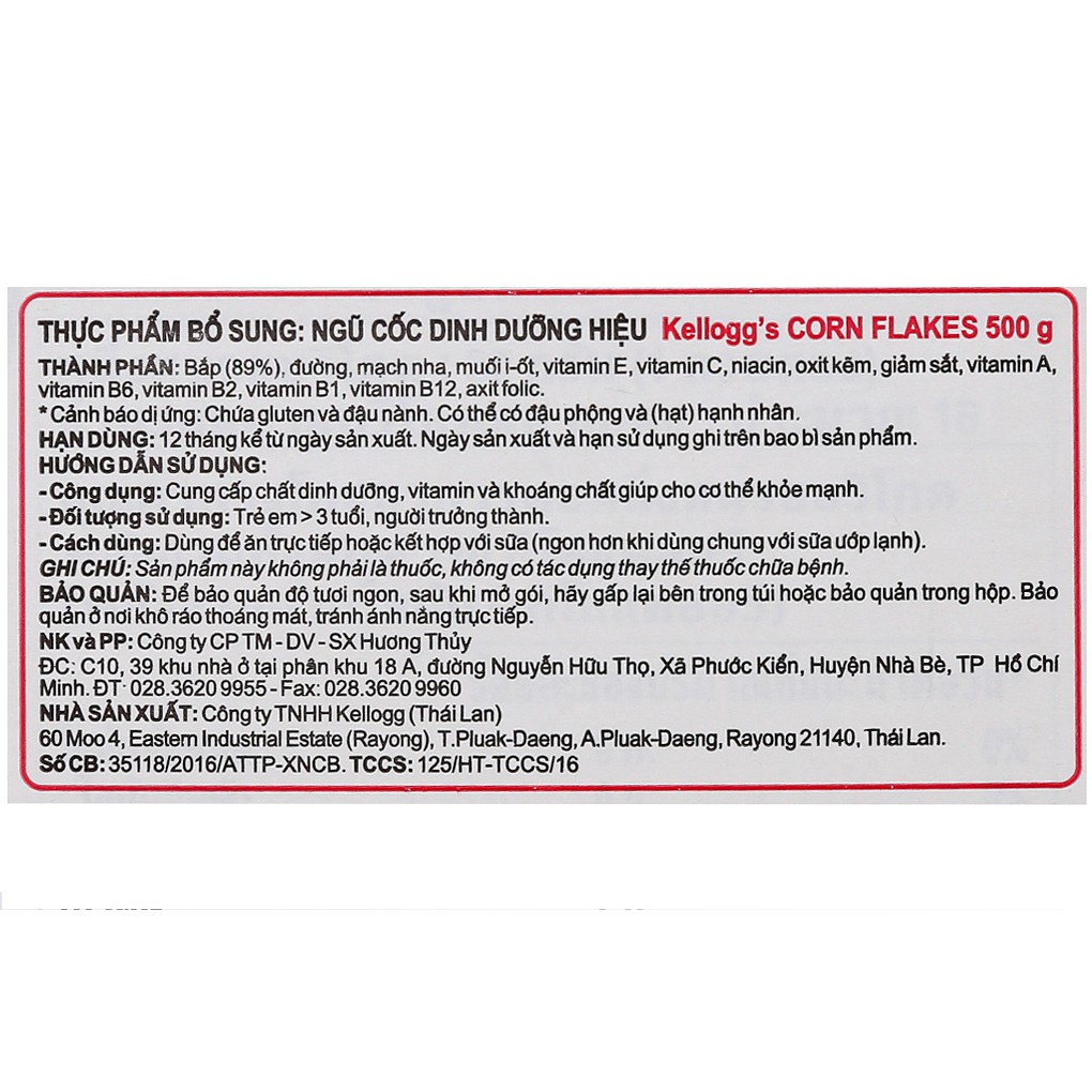 Ngũ cốc ăn sáng Kellogg's Corn Flakes 500g | BigBuy360 - bigbuy360.vn