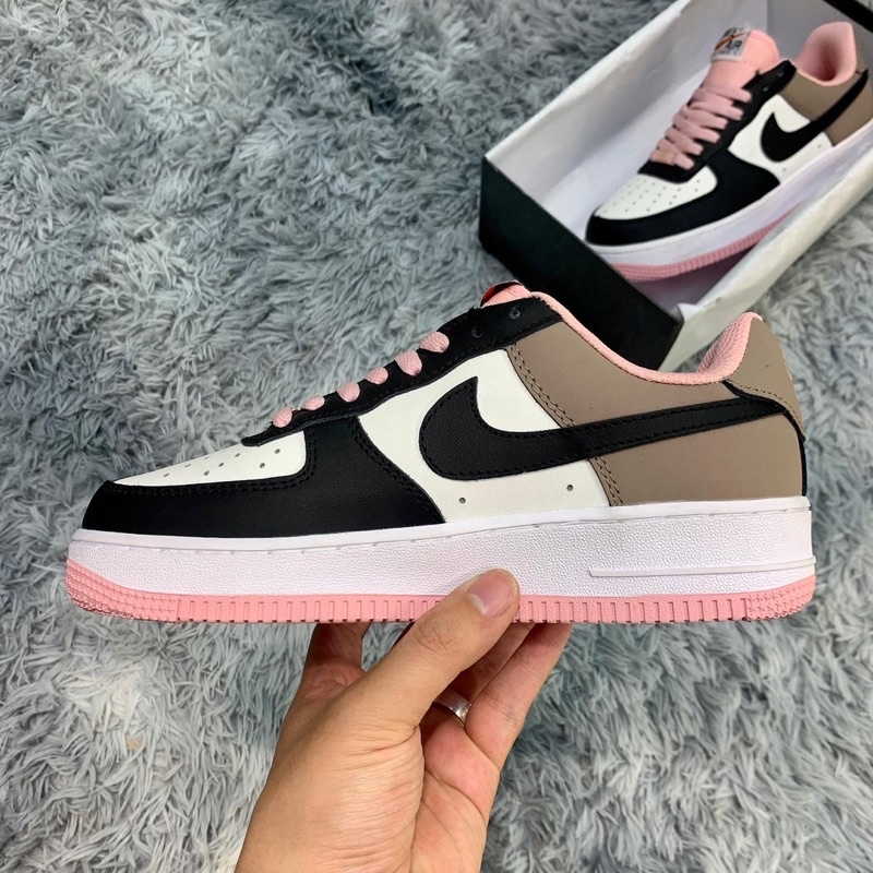 AF1 hồng đen nâu mẫu mới giày thể thao sneaker Nam Nữ ảnh thật tự chụp + FREESHIP