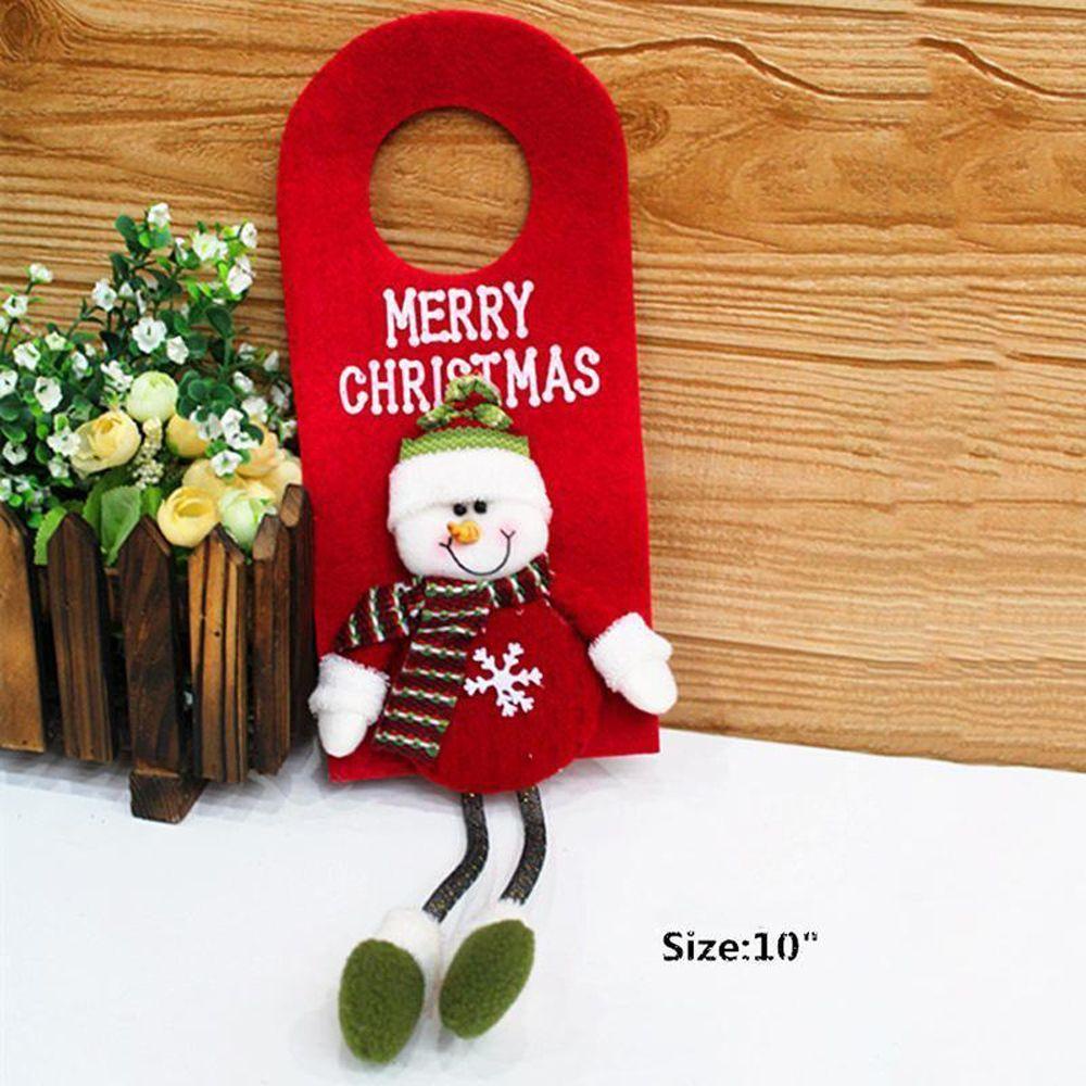 CONOPERY 1 Phụ Kiện Treo Cửa Trang Trí Giáng Sinh Thời Trang 10 "