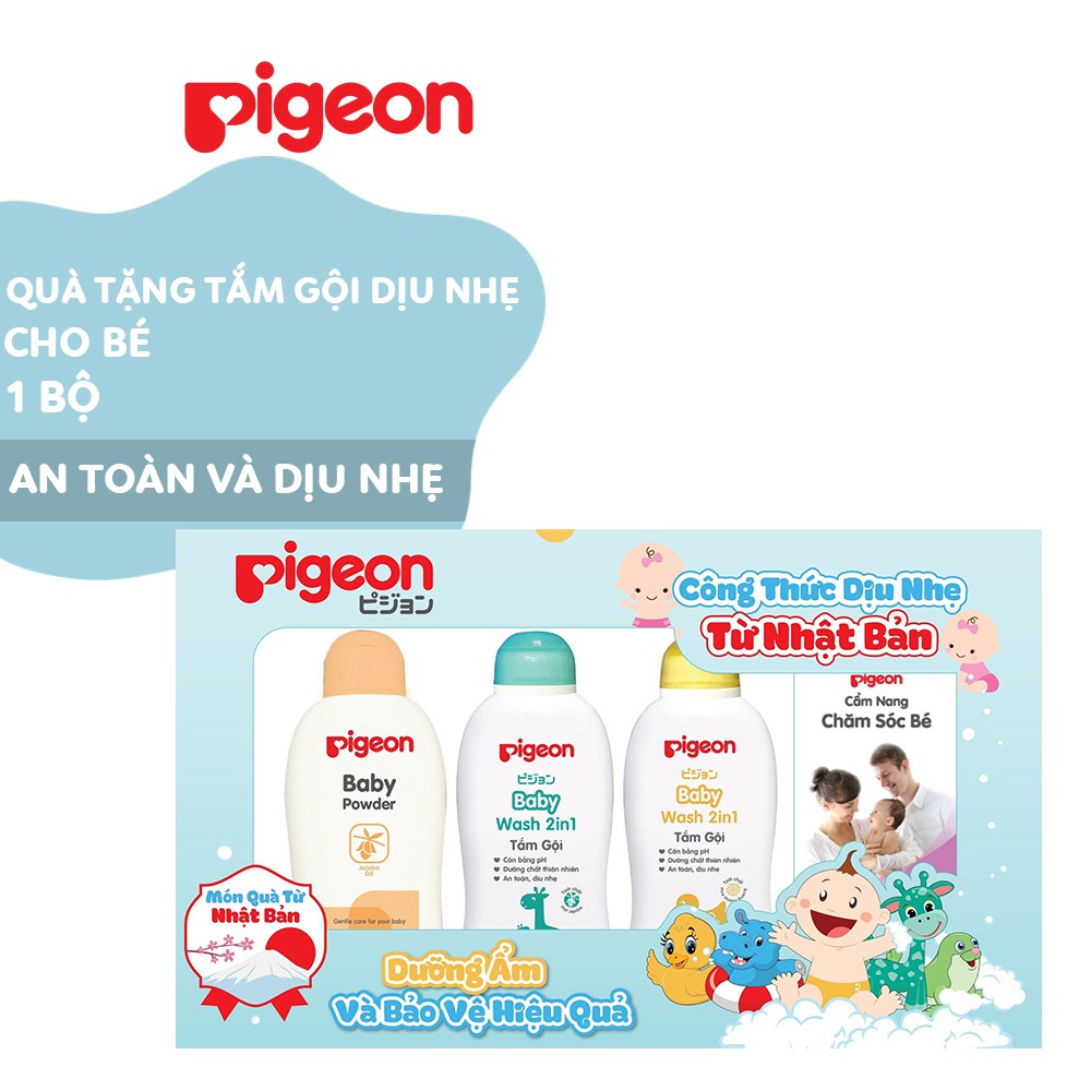 Tắm gọi Pigeon toàn thân 2 trong 1 ( 700ml / 200ml ) 700ml có mẫu mới / 200ml mẫu củ