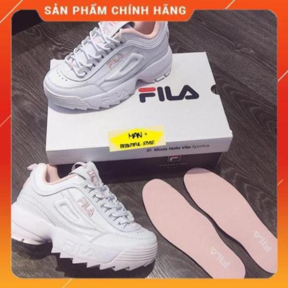 Tết FREE SHIP hàng cao cấp Giày thể thao FILA nữ trắng hồng Cực Đẹp . 2020 👟 2020 . Real* Sales thu ♤ hot ↢ * * . ' #