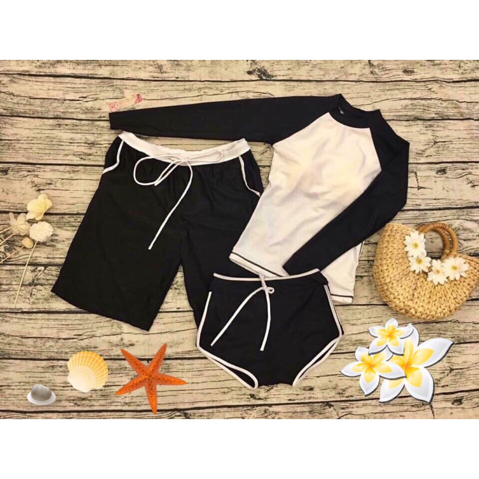 Bikini Tay Dài, Bộ Bơi Nữ Đơn Giản Và Tinh Tế (Bộ Sưu Tập Đồ Bơi ) | BigBuy360 - bigbuy360.vn