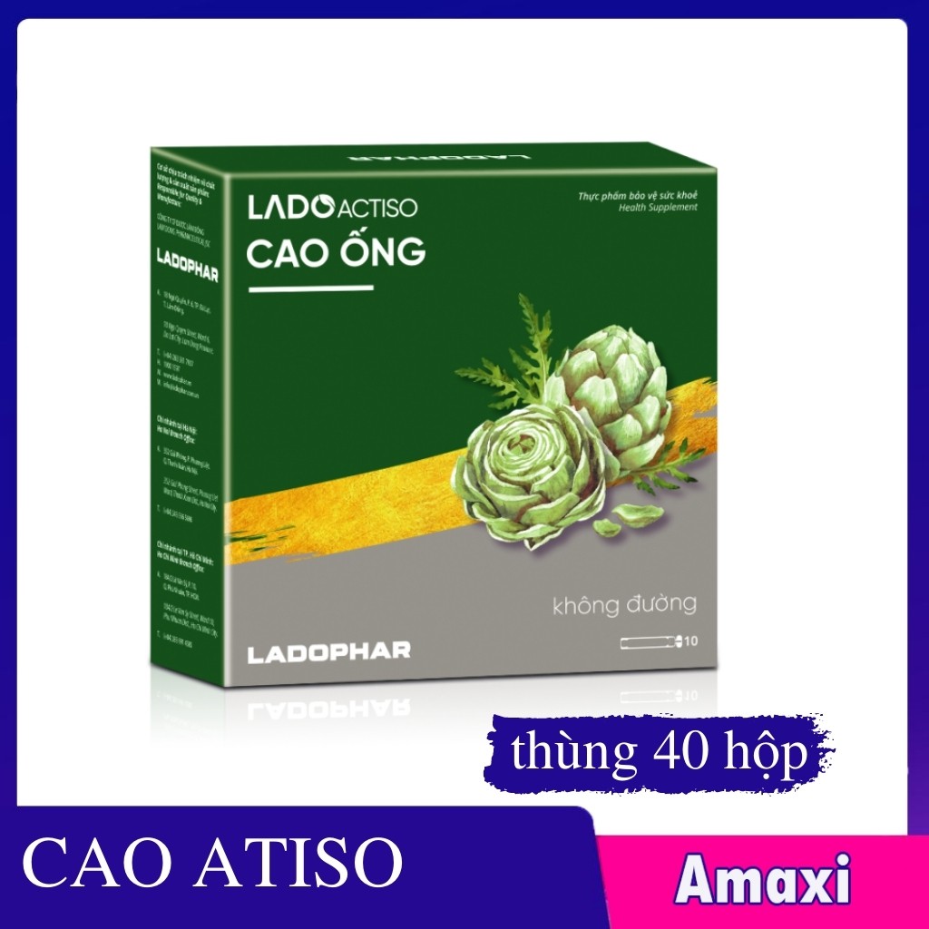 Cao Atiso Ladophar Dạng Ống Uống Thùng 40 Hộp