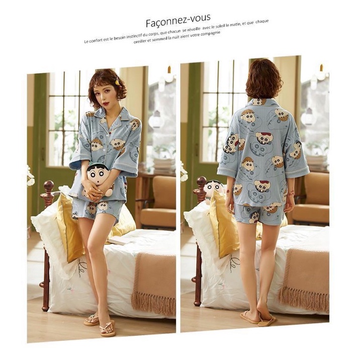 bộ ngủ pijama đùi Top siêu cute đáng yêu | BigBuy360 - bigbuy360.vn