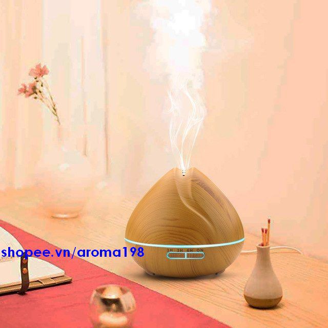 MÁY KHUẾCH TÁN TINH DẦU 🔥𝑭𝑹𝑬𝑬𝑺𝑯𝑰𝑷🔥 MÁY PHUN SƯƠNG BÚP SEN 550ML Kèm Điều Khiển