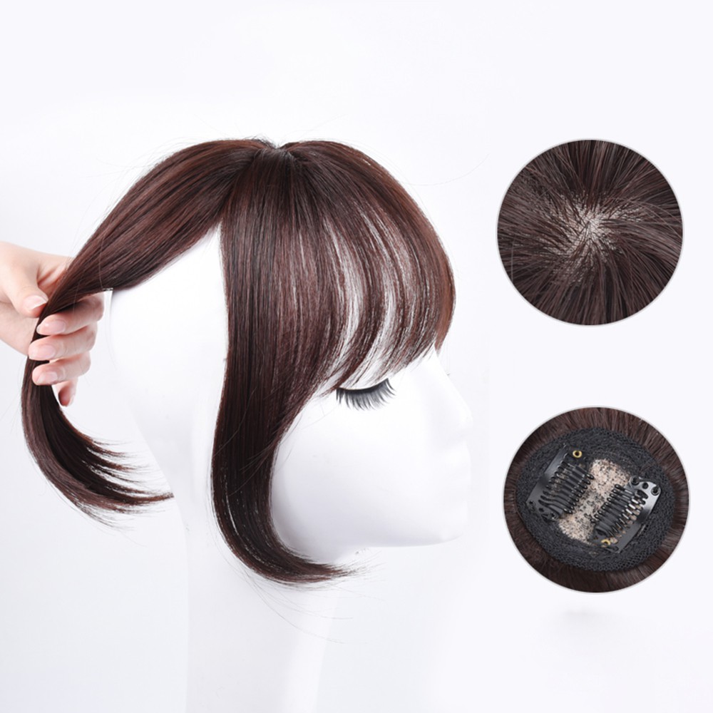 Tóc mái giả tự nhiên không đường may phong cách Pháp sành điệu