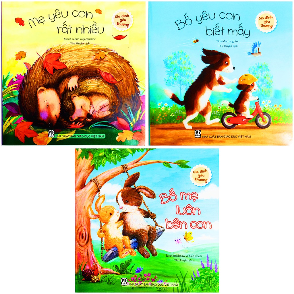 Sách cho bé Gia Đình Yêu Thương Trọn bộ 3 cuốn