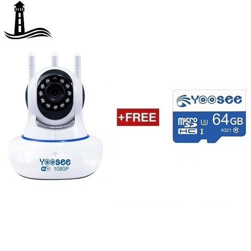 [Mã ELFLASH5 giảm 20K đơn 50K] Camera IP Wifi Yoosee 3 Râu 2.0M FullHD 1080P 11 đèn hồng ngoại đàm thoại 2 chiều