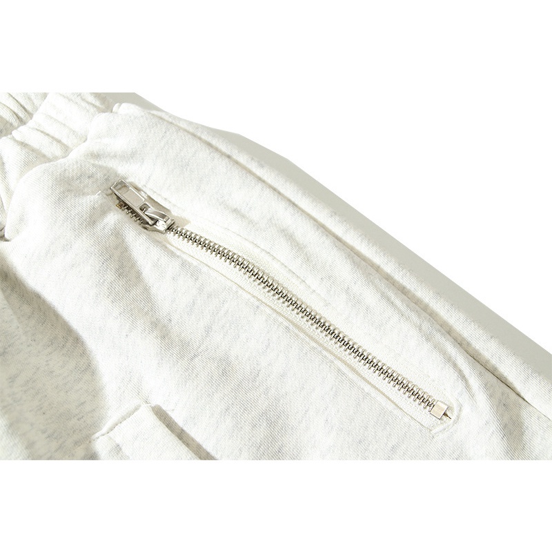 Quần short thể thao vải cotton lưng thun phối nhiều túi thời trang cho nam và nữ