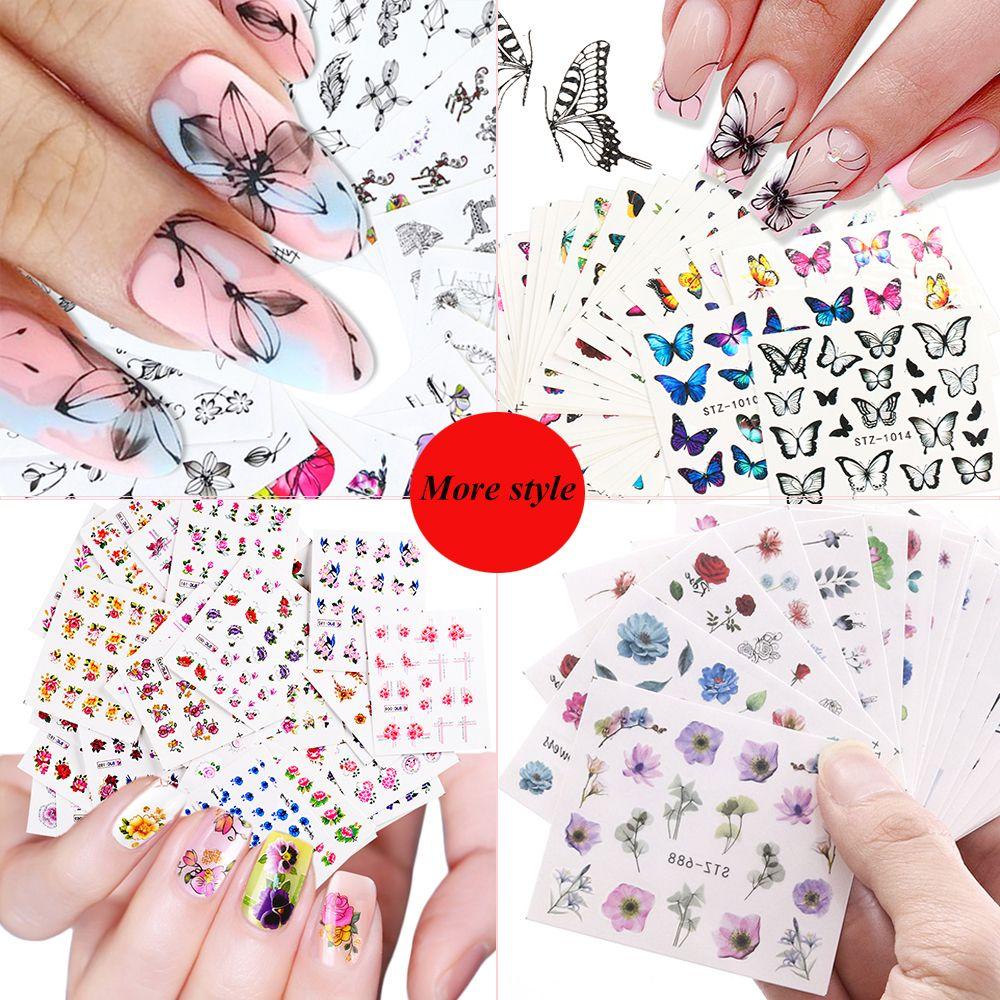 MOCHO Sticker Dán Móng Hoạ Tiết Chiếc Lá