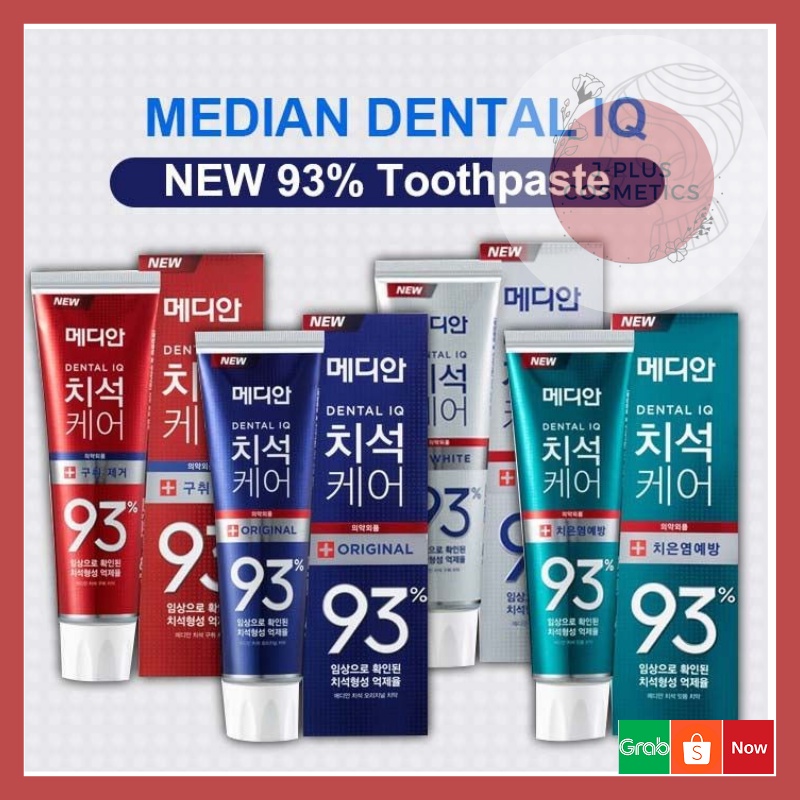 KEM ĐÁNH RĂNG MEDIAN DENTAL IQ 93% 120G HÀN QUỐC [DATE MỚI]