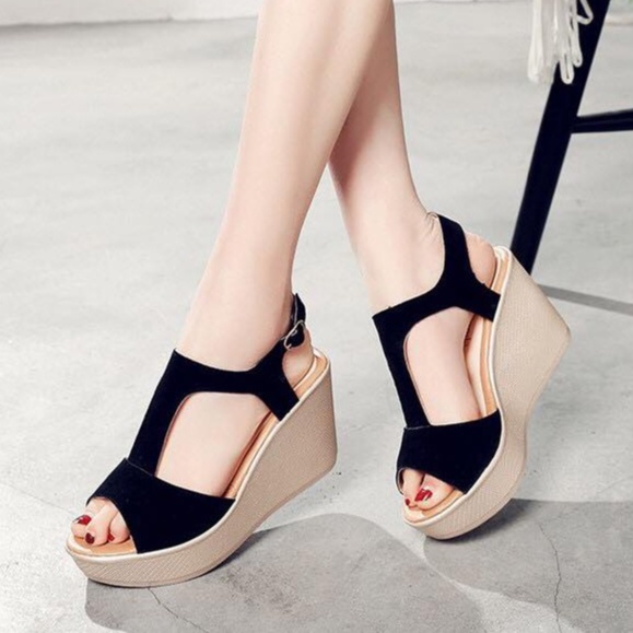 Sandal Giày đế xuồng chữ T