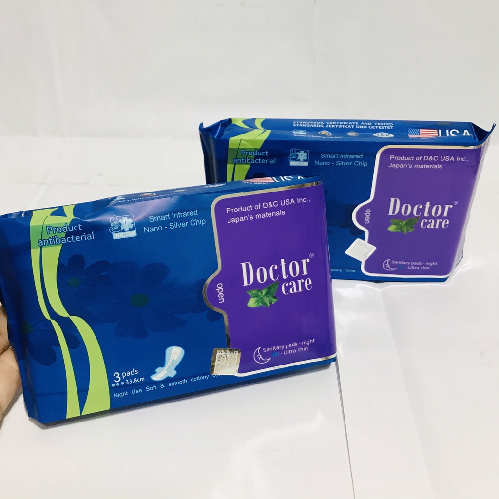 Băng vệ sinh thảo dược Doctor Care ban đêm 33.8cm