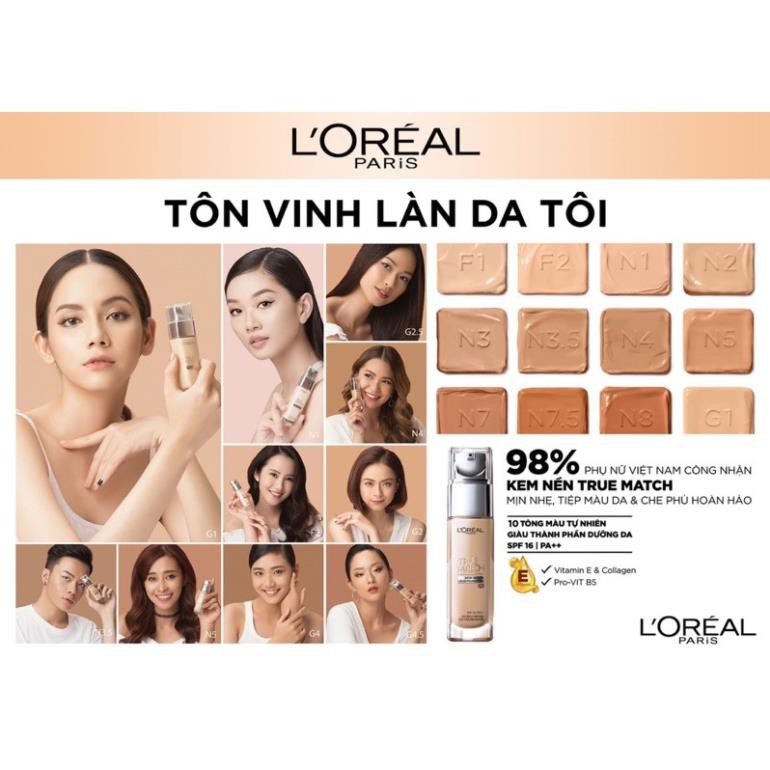 [sale] CHÍNH HÃNG Fullsize - Kem nền L'Oreal Paris True Match