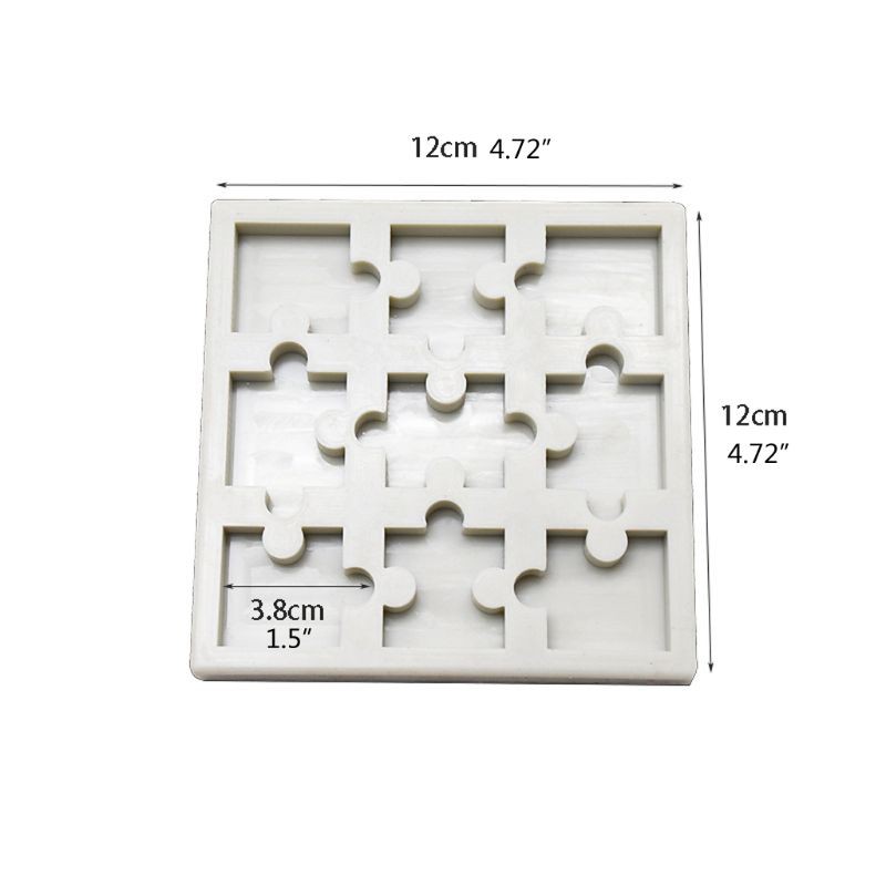 time* Handmade Puzzle Piece Mold Silicone Puzzle Crayons Maker Mold Silicone Mould DIY Jewelry Pendant Making Art Craft Tools epoxy resin molds keychain kit