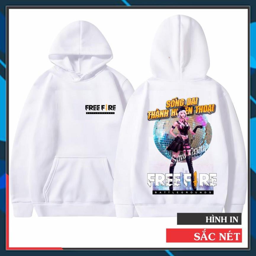 (SALE SỐC) [Đủ size] Áo Khoác Free Frie cotton màu trắng chất cực đẹp Kapella